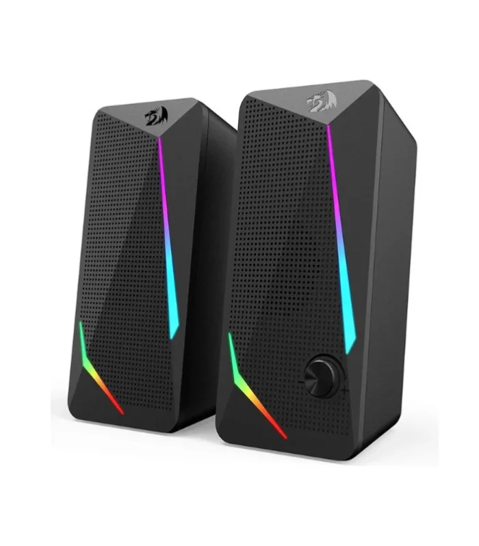 Redragon GS510 Waltz RGB Desktop Speakers, 2.0 Channel PC Computer Stereo Speaker with 4 Colorful LED Backlight Modes, Enhanced