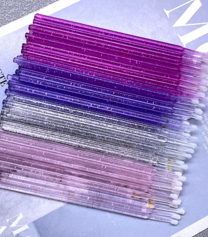 400/800pcs Micro Brush Crystal Lash Removing Swab Microbrush Mascara Wands Applicator Eyelash Extension Makeup brushes Tools
