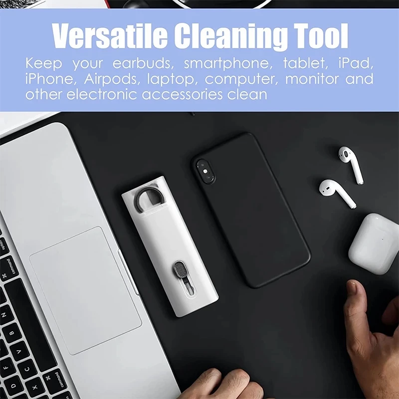 7 in 1 Computer Keyboard Cleaner Brush Kit Earphone Cleaning Pen For Headset Keyboard Cleaning Tools Cleaner Keycap Puller Kit - Image 5