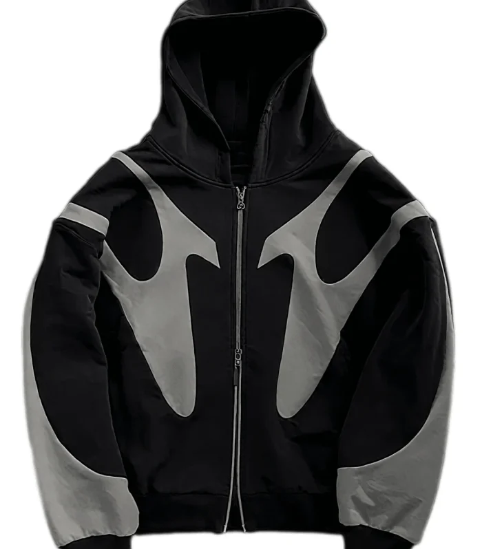 Zip Up Trendy Hoodies for Men Casual Overszie Y2K Hip Hop Streetwear Harajuku Jacket