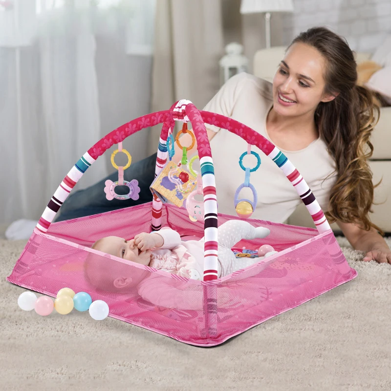 Educational Fitness Frame For Children Play Mat Rack Crawling Blanket Infant Play Rug Gift Kids Activity Mat Gym Baby Toys - Image 4
