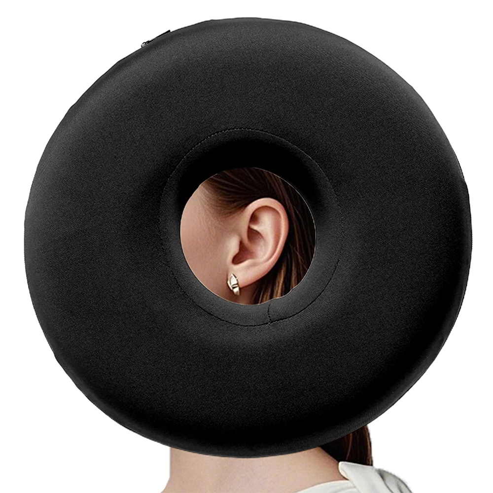 Ear Piercing Pillow for Side Sleepers, CNH and Ear Pain Ear Inflammation,with an Ear Hole Sleeping Pillow, Ear Guard Pillow