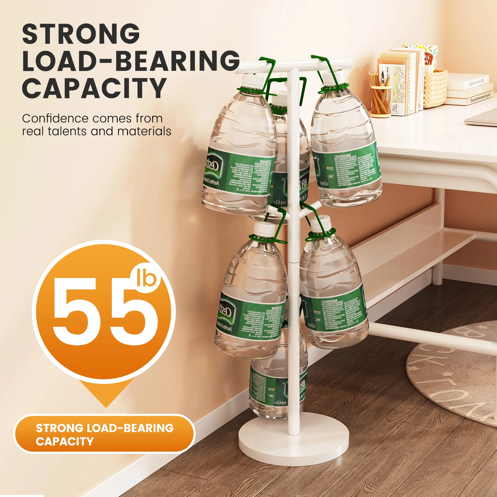 Floor-Standing Schoolbag Hanger, Bedroom Coat and Hat Rack, Kidsren's Backpack Rack, Desk Hook, Tableside Bedside Bag Placement Artifact - Image 4