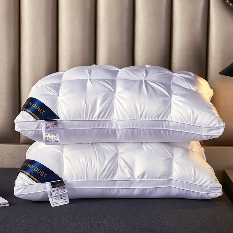 2-Piece Sleep Pillow Set, Soft Supportive Bed Pillows, Suitable for Back, Stomach, or Side Sleeping Luxury Hotel Pillows - Image 2