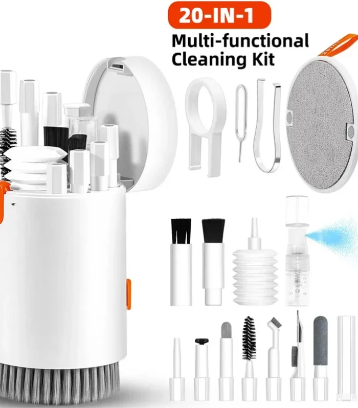 20 in 1 Laptop Keyboard Cleaning Tool Set Digital Camera Headset Mobile Phone Cleaner Kit Earphones Cleaning Pen Keycap Puller