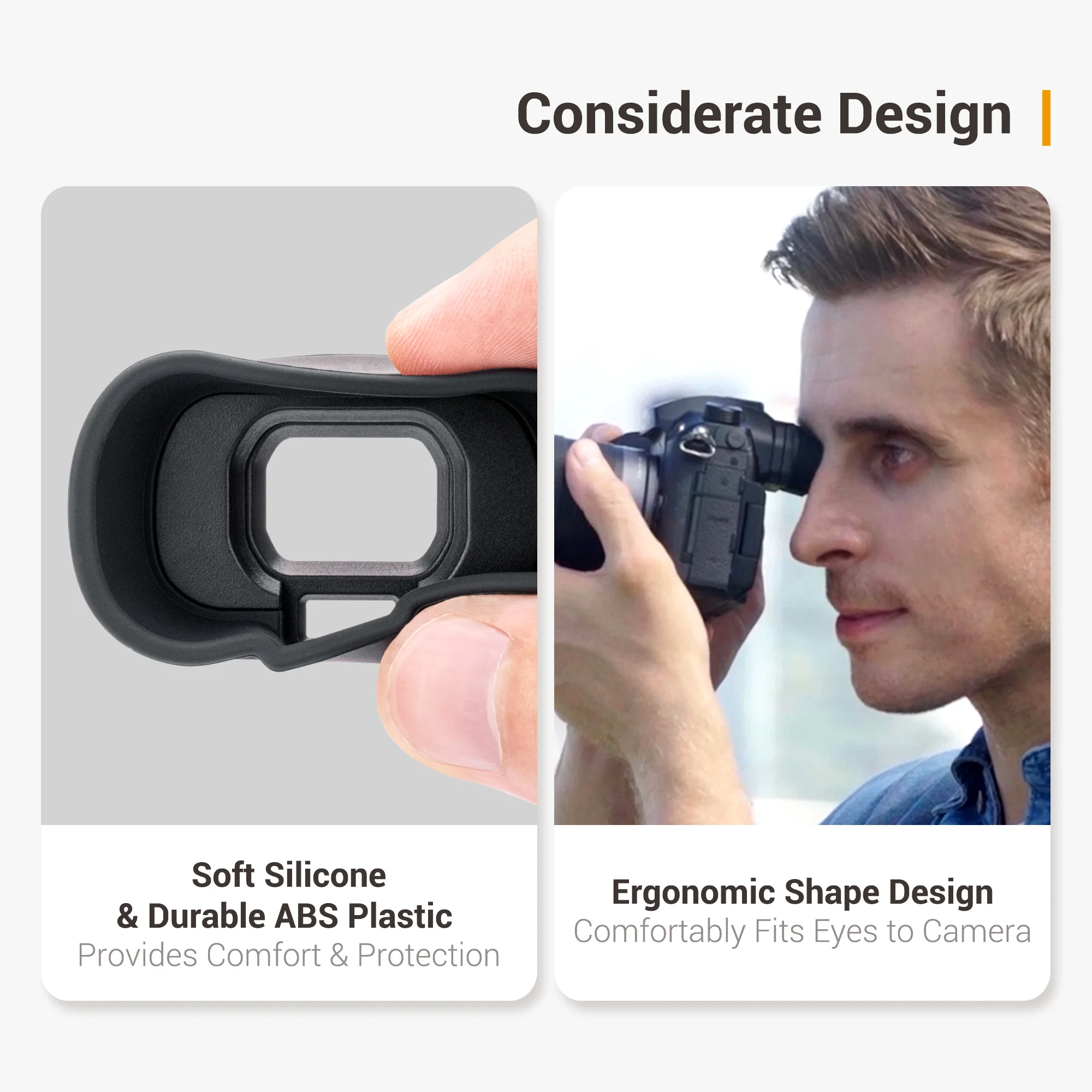 Soft Silicon Long Camera Eyecup Viewfinder Eyepiece Eye Cup for Panasonic DC-GH6 GH5S GH5 Replaces Panasonic 4YE1A561Z EyeCup - Image 2
