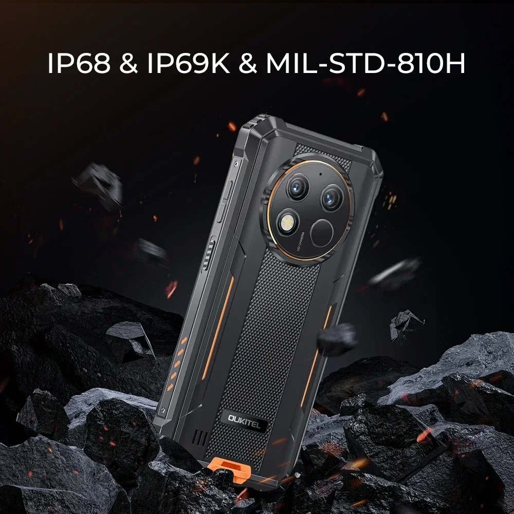 Oukitel G1 24GB+256GB Cellphone 6.52‘' HD+ 10600mAh Android14 48MP Camera Rugged Smartphone - Image 4