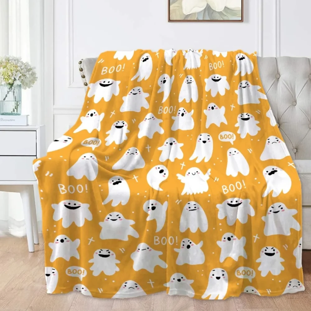 Halloween Throw Blanket for Women Men Soft Cozy Fleece Couch Living Room Bed Blanket for Kids Girls Boys - Image 4