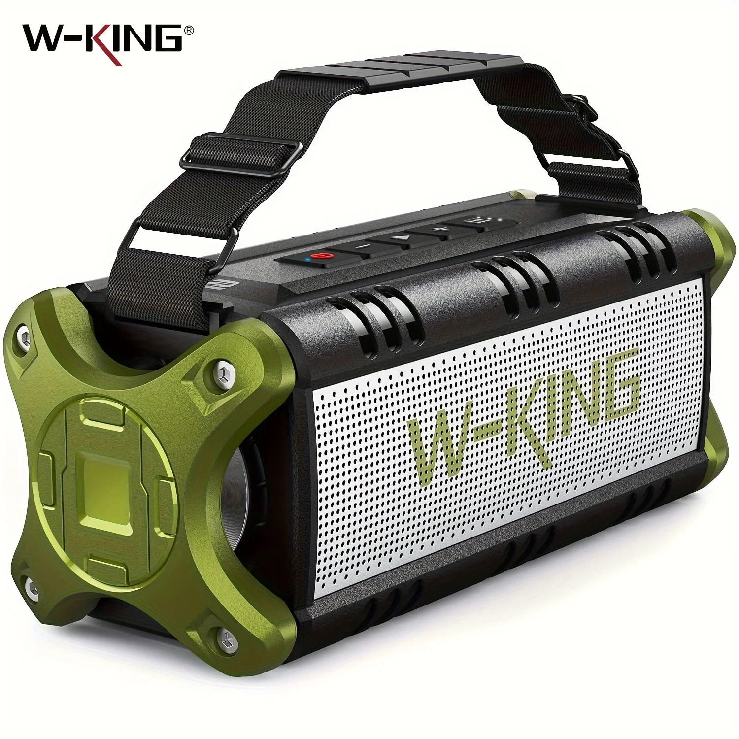 W-KING 50W RMS Bluetooth Speaker, Portable Speakers Bluetooth Wireless Loud, IPX6 Waterproof Outdoor Large Speaker